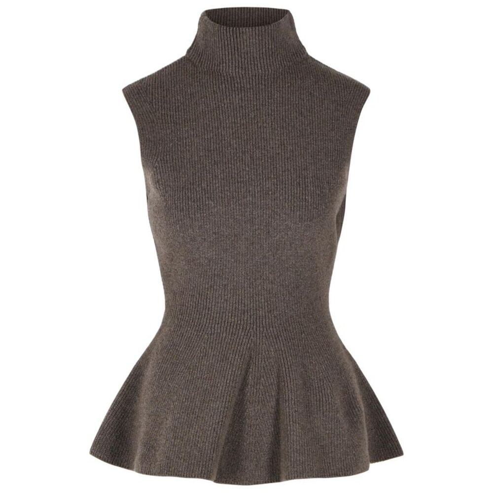 Róhe 'Sculptural' Brown Wool And Cashmere Blend Vest Women